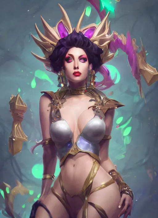 Prompt: leblanc, from league of legends, au naturel, hyper detailed, digital art, trending in artstation, cinematic lighting, studio quality, smooth render, fluorescent skin, unreal engine 5 rendered, octane rendered, art style by klimt and nixeu and ian sprigger and wlop and krenz cushart