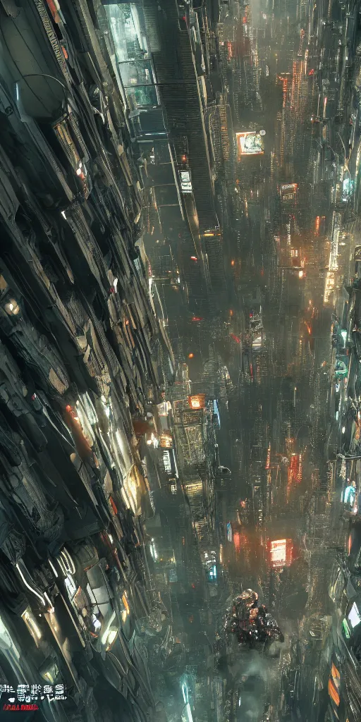 Image similar to an ancient alien destroying a dystopian city, cyberpunk, sharp focus, dynamic lights, still, photograph, hyper realistic, masterpiece, octane render, rendered, 3 d, cinematic, cinematic lighting, dramatic lighting, highly detailed, intricate details, texture, cinematic composition, wide shot, by donglu yu and kevin jick and eddie del rio