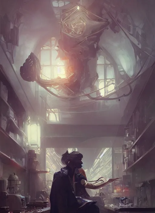 Prompt: everything is connected, photorealistic by michael komarck, greg rutkowski, victo ngai, artgerm, willem claesz heda and j. dickenson