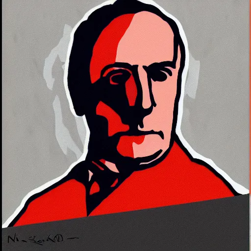 Image similar to Suprematist art of Saul Goodman, in the style of Nina Kogan