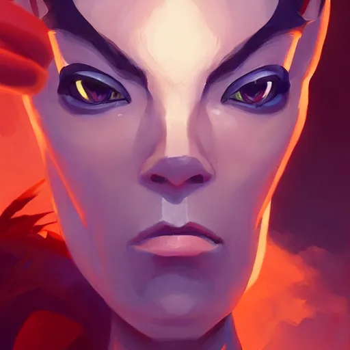 Image similar to face icon stylized minimalist magic : the gathering, loftis, cory behance hd by jesper ejsing, by rhads, makoto shinkai and lois van baarle, ilya kuvshinov, rossdraws global illumination