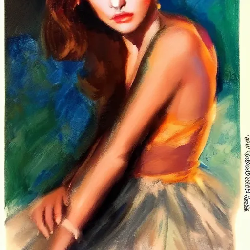 Image similar to beautiful girl in style of don seegmiller, high realistic,