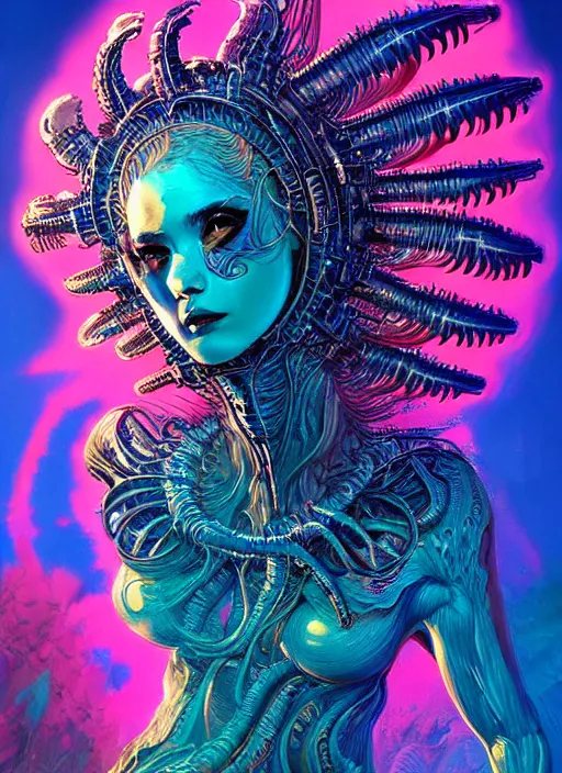 Image similar to hyper detailed ultra sharp of a silicone goddesscore slutpunk biocore overcrowded ocean city bioluminated seawomen trending on artstation, warpaint aesthetic, earthwave, colorful, psychedelic, ornate, intricate, digital painting, concept art, smooth, sharp focus, illustration, art by artgerm and greg rutkowski and h. r. giger, 8 k