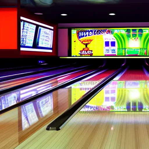 Image similar to bowling alley screen