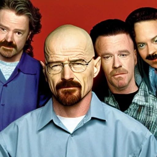 Image similar to walter white in a 9 0 s sitcom