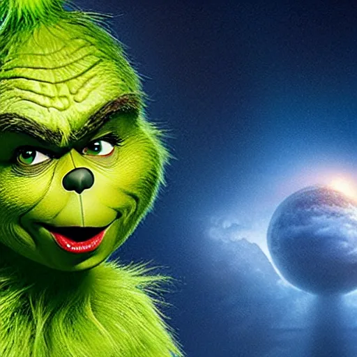 Prompt: the grinch who stole Armageddon