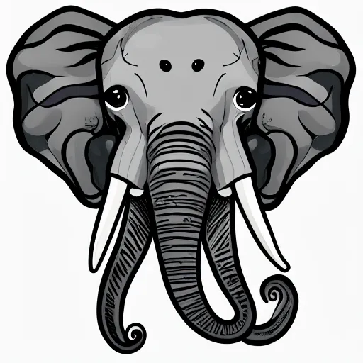 Prompt: elephant with multiple trunks that are octopus tentacles, photorealistic