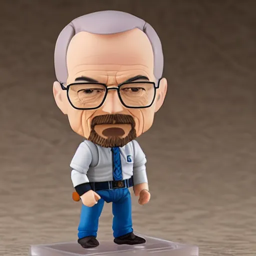 Prompt: walter white as a nendoroid figure