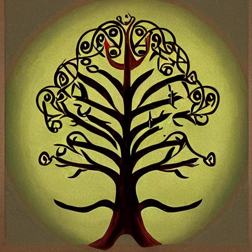 Image similar to kabbalah tree of life