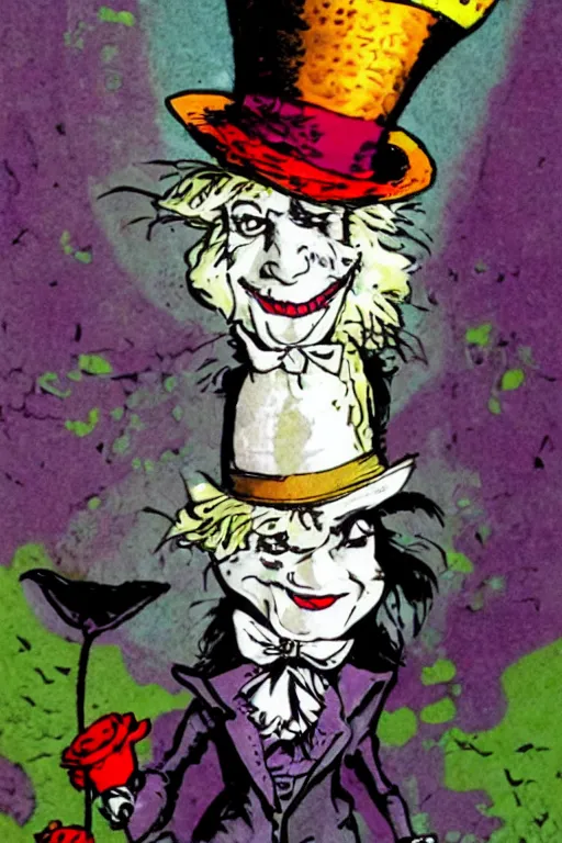 Image similar to mad hatter alice in wonderland