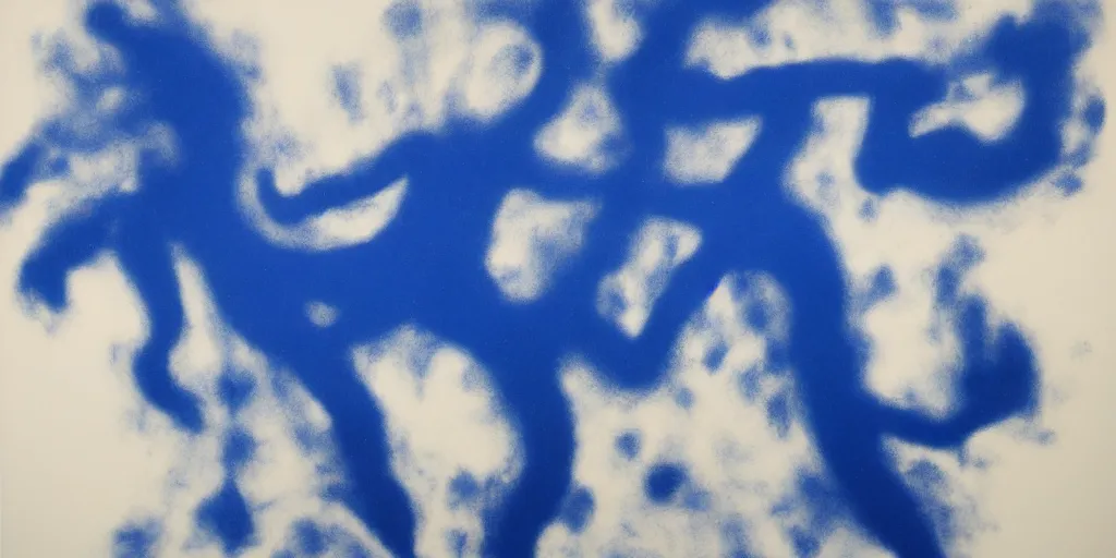 Image similar to Yves Klein Fire Painting