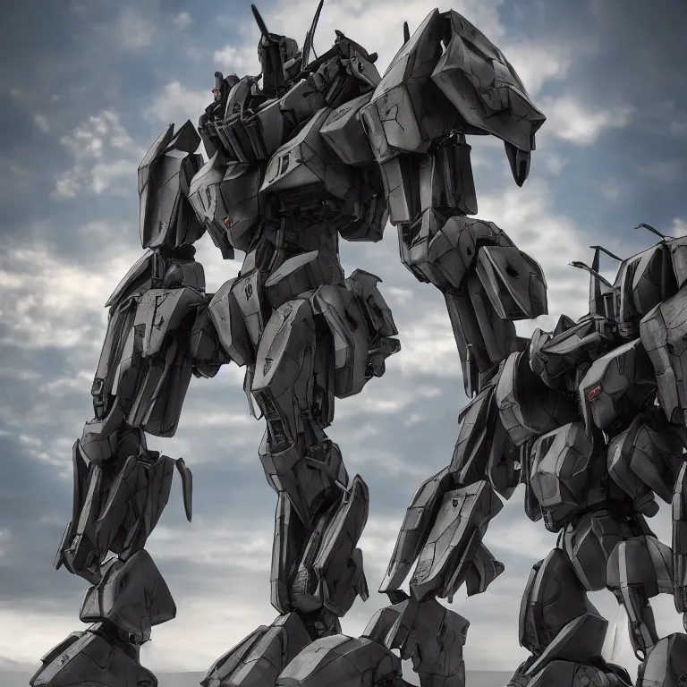 Image similar to video game play, full body armored core mecha by fujioka kenki, armored core style mecha, hyper realistic, hyper detailed, 8 k, octane render, unreal engine, ray tracing