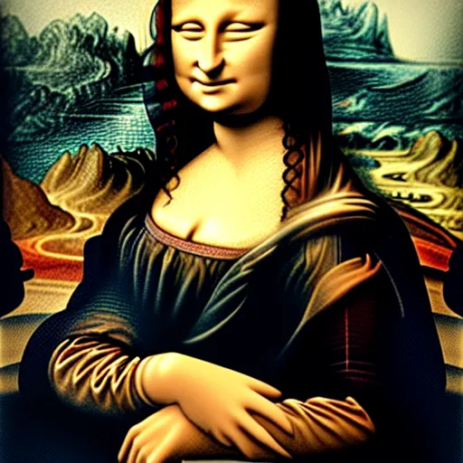 Image similar to The Mona Lisa that looks like Donald Trump