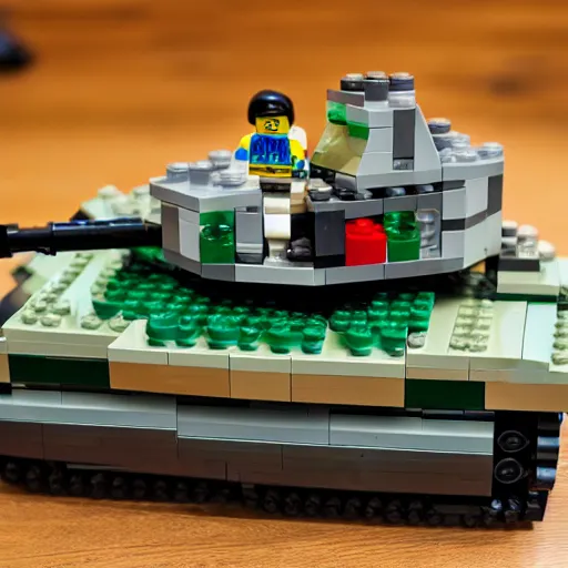 Prompt: lego tank