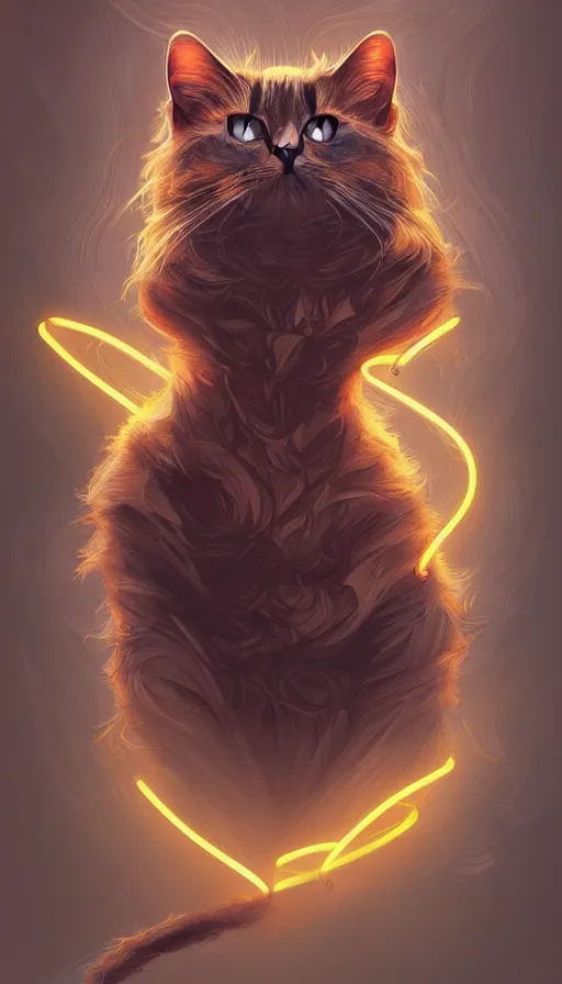 Prompt: cat, neon, fibonacci, sweat drops, insane, intricate, highly detailed, digital painting, artstation, concept art, smooth, sharp focus, illustration, Unreal Engine 5, 8K, art by artgerm and greg rutkowski and alphonse mucha