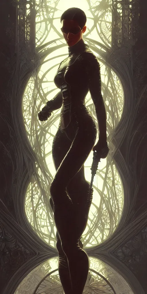 Prompt: matrix, intricate, highly detailed, digital painting, artstation, concept art, smooth, sharp focus, illustration, Unreal Engine 5, 8K, art by artgerm and greg rutkowski and alphonse mucha