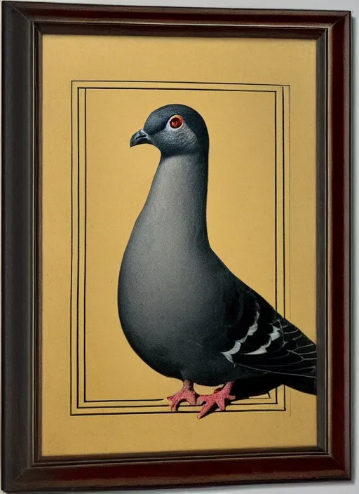 Image similar to portrait of a pigeon by caravaggio