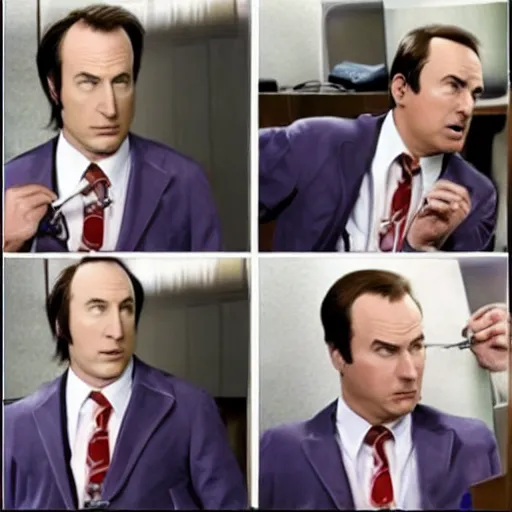 Image similar to bob odenkirk as phoenix wright ace attorney