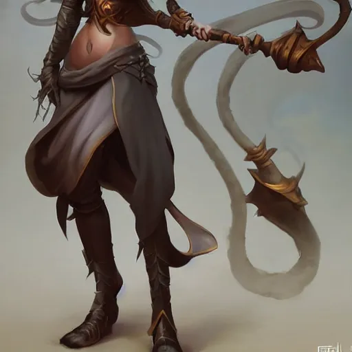 Image similar to stylized fit female D&D character, digital art by Peter Mohrbacher and Wylie Beckert, highly detailed award-winning masterpiece with incredible and beautiful details, trending on ArtStation