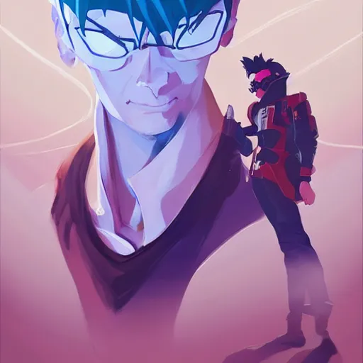 Image similar to face icon stylized minimalist trigun, loftis, cory behance hd by jesper ejsing, by rhads, makoto shinkai and lois van baarle, ilya kuvshinov, rossdraws global illumination