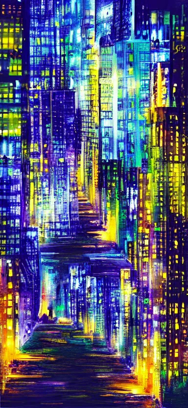 city at night, covered in paint, digital art ” | Stable Diffusion | OpenArt