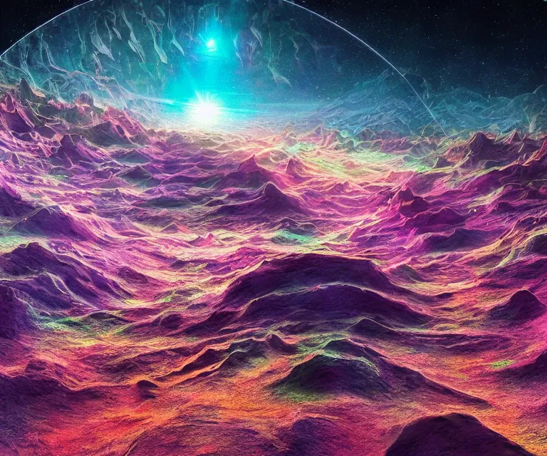 Prompt: quasi - extraterrestrial landscape, part by mario martinez, part by tokio aoyama, ultra realistic, highly detailed, hypermaximalist, pastel colors, epic, masterpiece, dramatic lighting, fractals, 8 k, depth of field