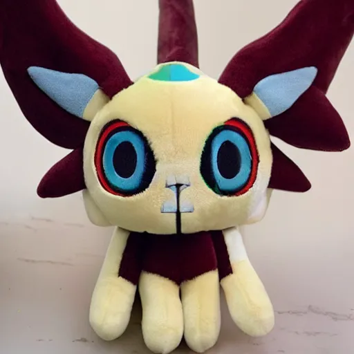 Prompt: the absolute cutest Baphomet plushie