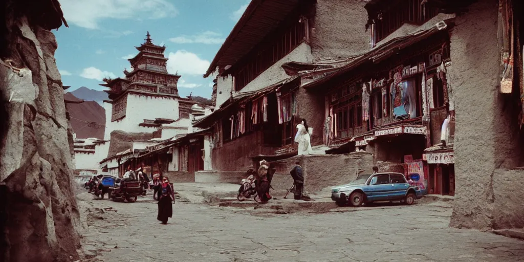 Prompt: photo, tibet, kodak ektachrome 1 2 0,