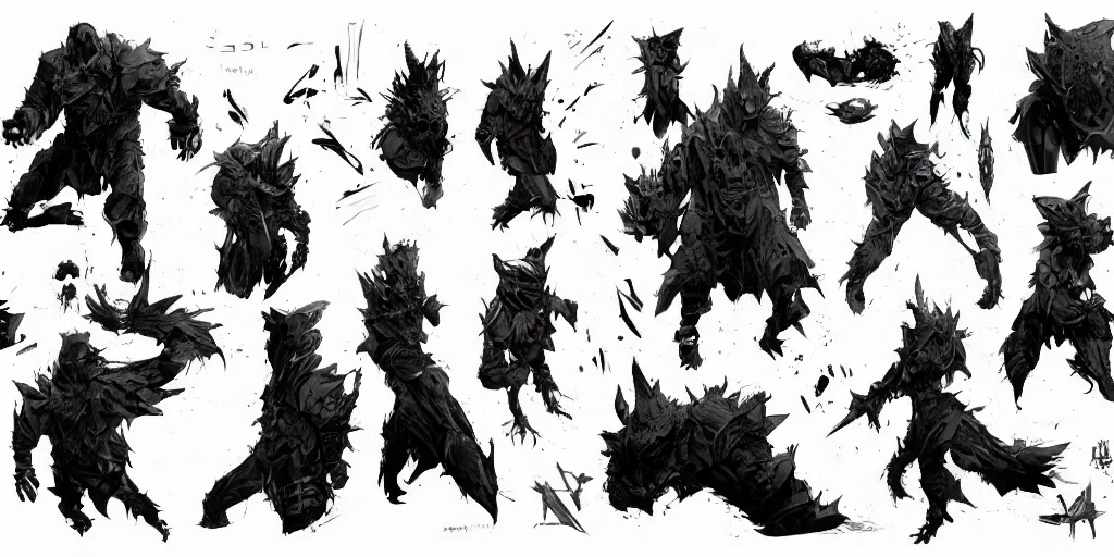 Image similar to blackstar, character sheet, concept design, contrast, kim jung gi, greg rutkowski, zabrocki, karlkka, jayison devadas, trending on artstation, 8 k, ultra wide angle, pincushion lens effect