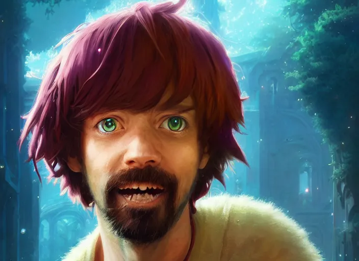 Image similar to highly detailed portrait of shaggy, in no game no life, stephen bliss, 8 k, unreal engine, fantasy art by greg rutkowski, loish, rhads, ferdinand knab, makoto shinkai and lois van baarle, ilya kuvshinov, rossdraws, tom bagshaw, global illumination, radiant light, detailed and intricate environment