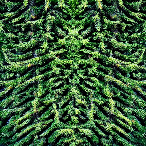 Image similar to “ hd photograph of a 3 d pine tree made of digital pixels ”