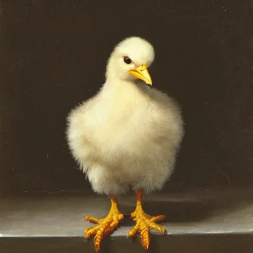 Image similar to a chick with a toothache