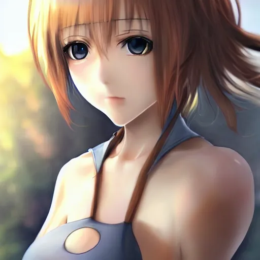Prompt: photo realistic beautiful anime girl