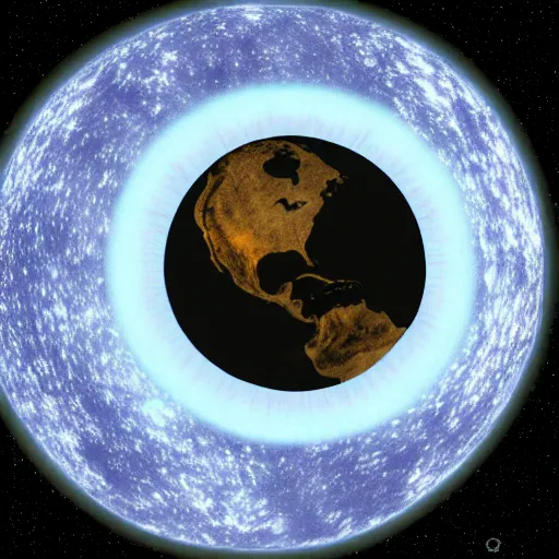 Image similar to Hollow Earth with Neutron star in the middle