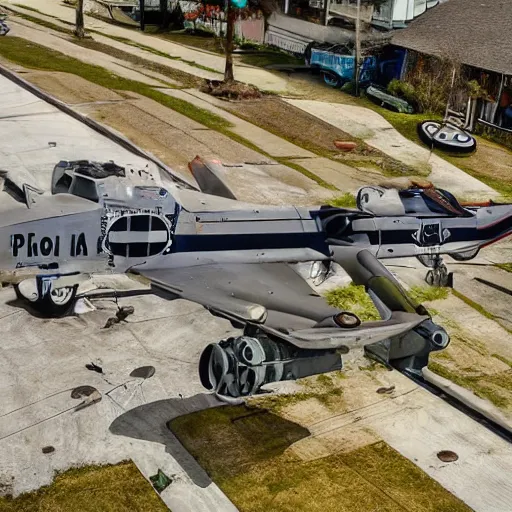 Image similar to Fairchild A-10 Thunderbolt warthog covered in street art, in bone yard