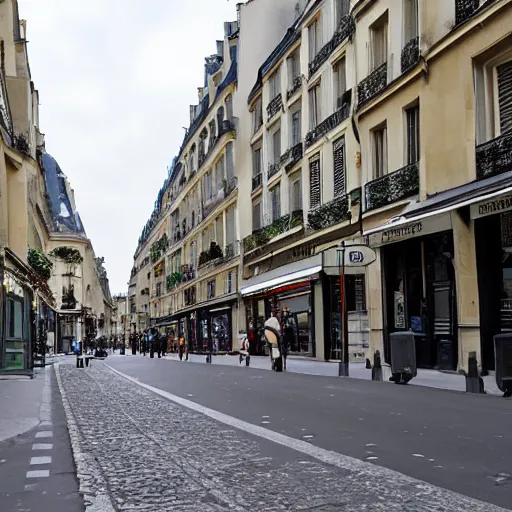 Prompt: a street in paris