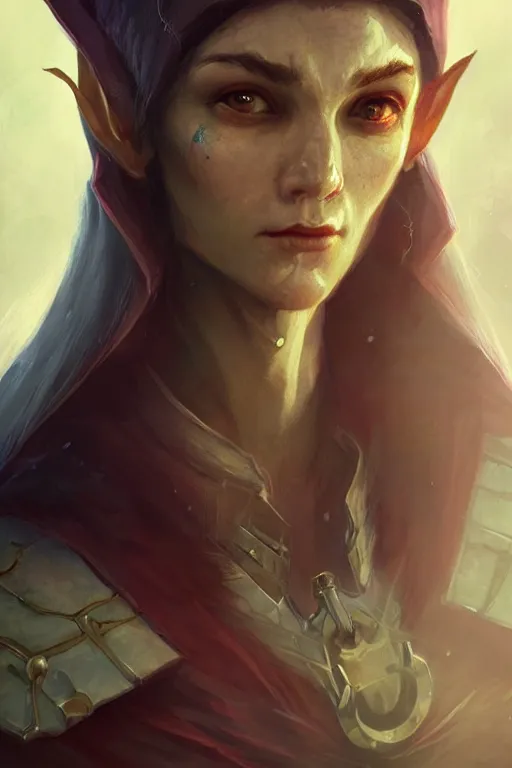 Image similar to dungeons and dragons elf wizard character closeup portrait, dramatic light, dungeon background, 2 0 0 mm focal length, painted by stanley lau, painted by greg rutkowski, painted by stanley artgerm, brom, digital art, trending on artstation