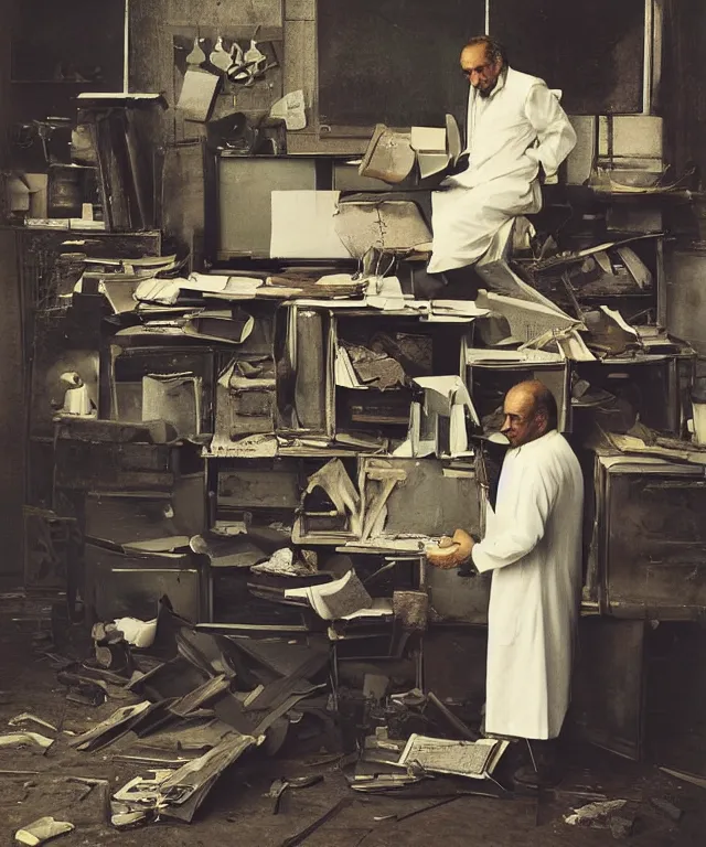 Prompt: a color photograph of akbar pazoki in his workplace, by thomas ruff, out of place, intense, bold, hyperrealistic, ultra sharp, extra details, ultra high quality, trending on pinteresst