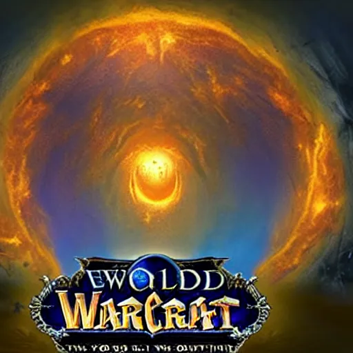 Prompt: portal to another world in world of warcraft