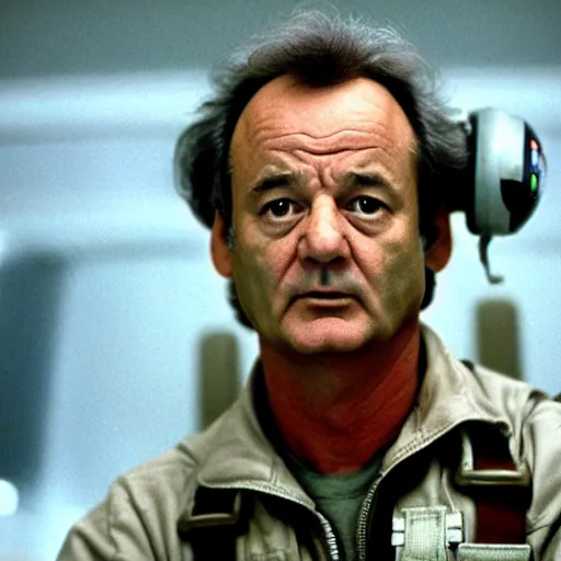 Image similar to bill murray in alien