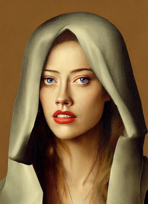 Image similar to amber heard painted by hieronymus bosch, detailed digital art, trending on Artstation