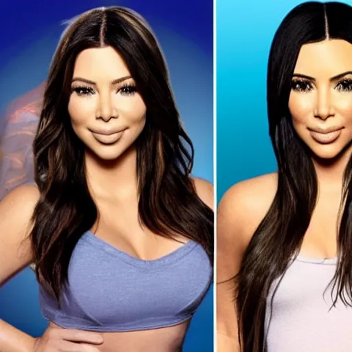 Prompt: Icarly with kim kardashian as Carly