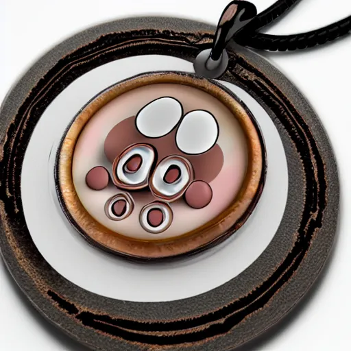 Image similar to bacteria necklace, white mink with big pink neck circle of chromosomes and bacteria matte art cg hd 8k starring at camera symmetrical mink face bacteria chromosomes matte portrait photo cute