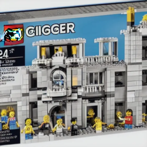 Image similar to mar - a - lago fbi raid lego set