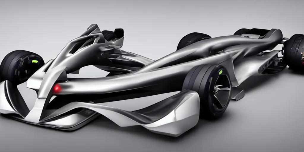 Prompt: a futuristic formula one concept car