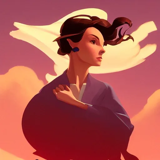 Image similar to face icon stylized minimalist gone with the wind 1 9 3 9, loftis, cory behance hd by jesper ejsing, by rhads, makoto shinkai and lois van baarle, ilya kuvshinov, rossdraws global illumination