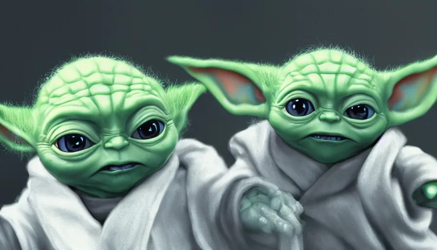 Prompt: joe biden is baby yoda, hyperdetailed, artstation, cgsociety, 8 k