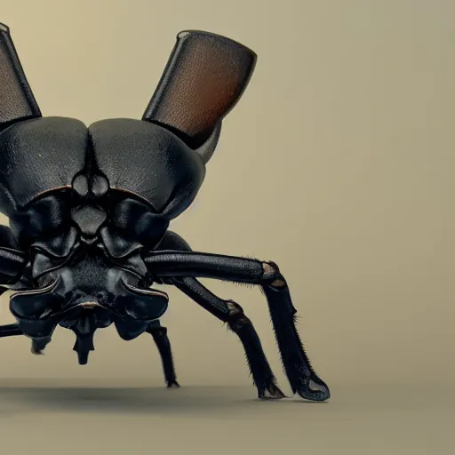 Image similar to a 3 d render of a stagbeetle warrior, hyper realistic, fully detailed, anatomy, realistic lighting, octane render, unreal engine, 4 k,