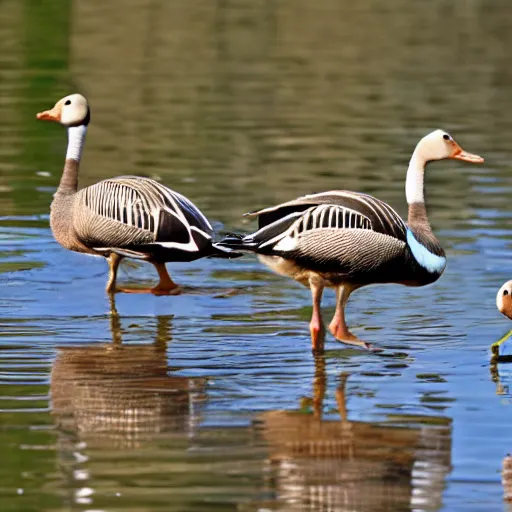 Prompt: american geese