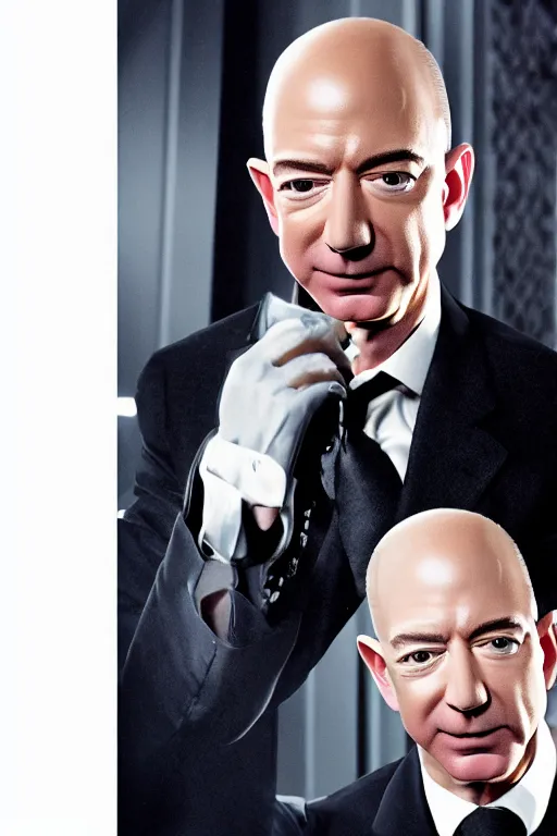 Prompt: jeff bezos as an angry jean - baptiste emanuel zorg, photorealistic, cinematic lighting, highly detailed, very intricate